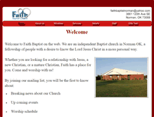Tablet Screenshot of faithbaptistnorman.org